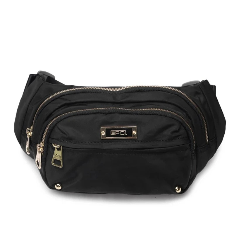EPOL Womens MultiLayer Sports Waist Bag Nylon Waterproof Canvas Oxford Fabric Features Metal Zipper n 600603 260228