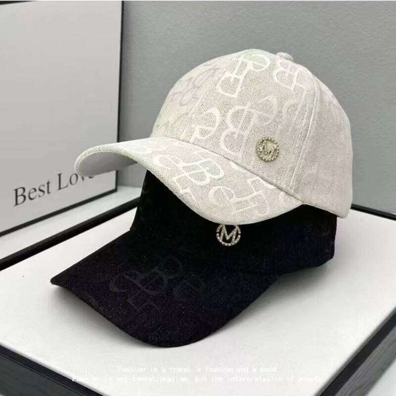 Letter-Printed Casual and Versatile Baseball Cap Retro Fashion Comfortable Sun Hat for Women Y260304