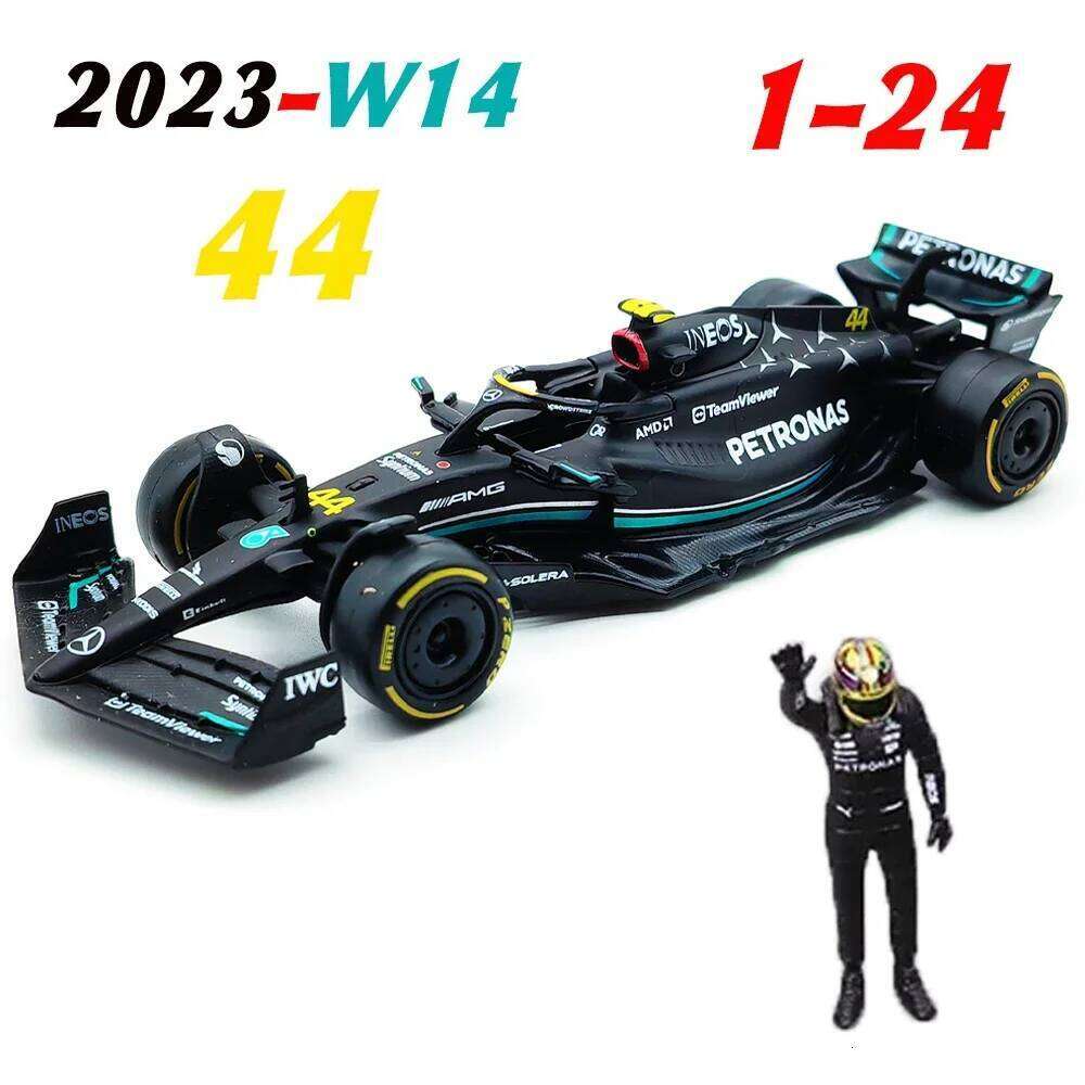 Bburago 1:24 Mercedes-Amg Bnez W14 F1 Red Bull Rb19 And Pilot Figuaine Diecast Model Lewis Hamilton George Russell Doll Toys Z260306
