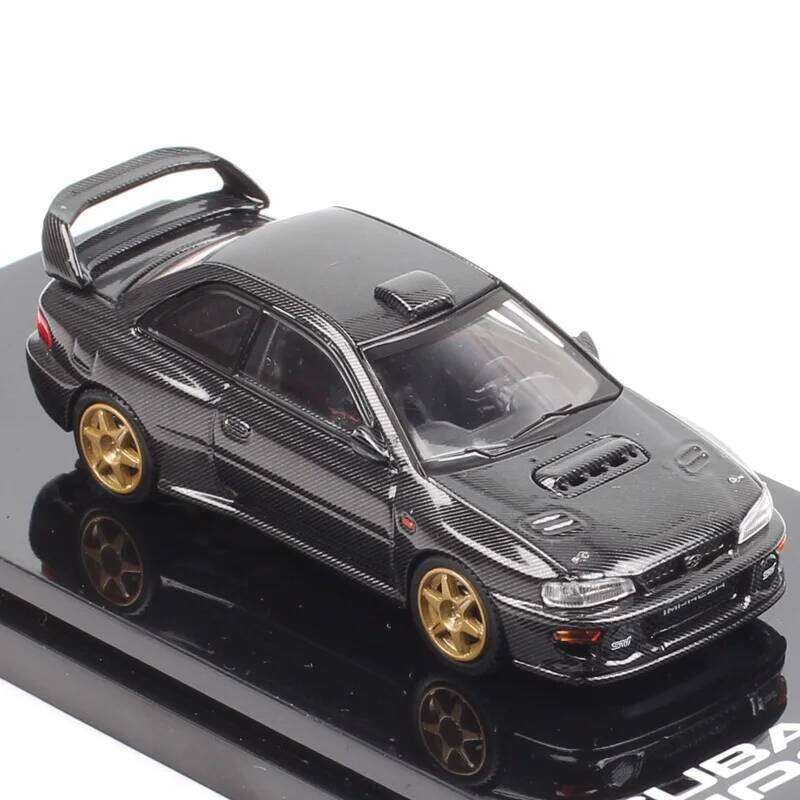 1/64 Scale Small Subaru Impreza 22B Sti Version GC8 Rally Base Sports Car Model Diecasts & Toy Vehicles Hobby Japan HJ64 Replica Z260306