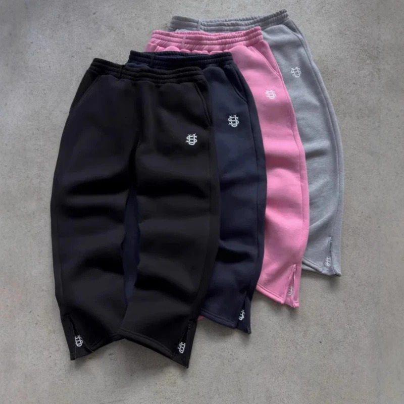 Y2K Joggers Mens Pants Streetwear Black Hip Hop Baggy Sweatpants Vintage Casual Unisex Loose Fit Men Women Trousers Cargo Pants 260305