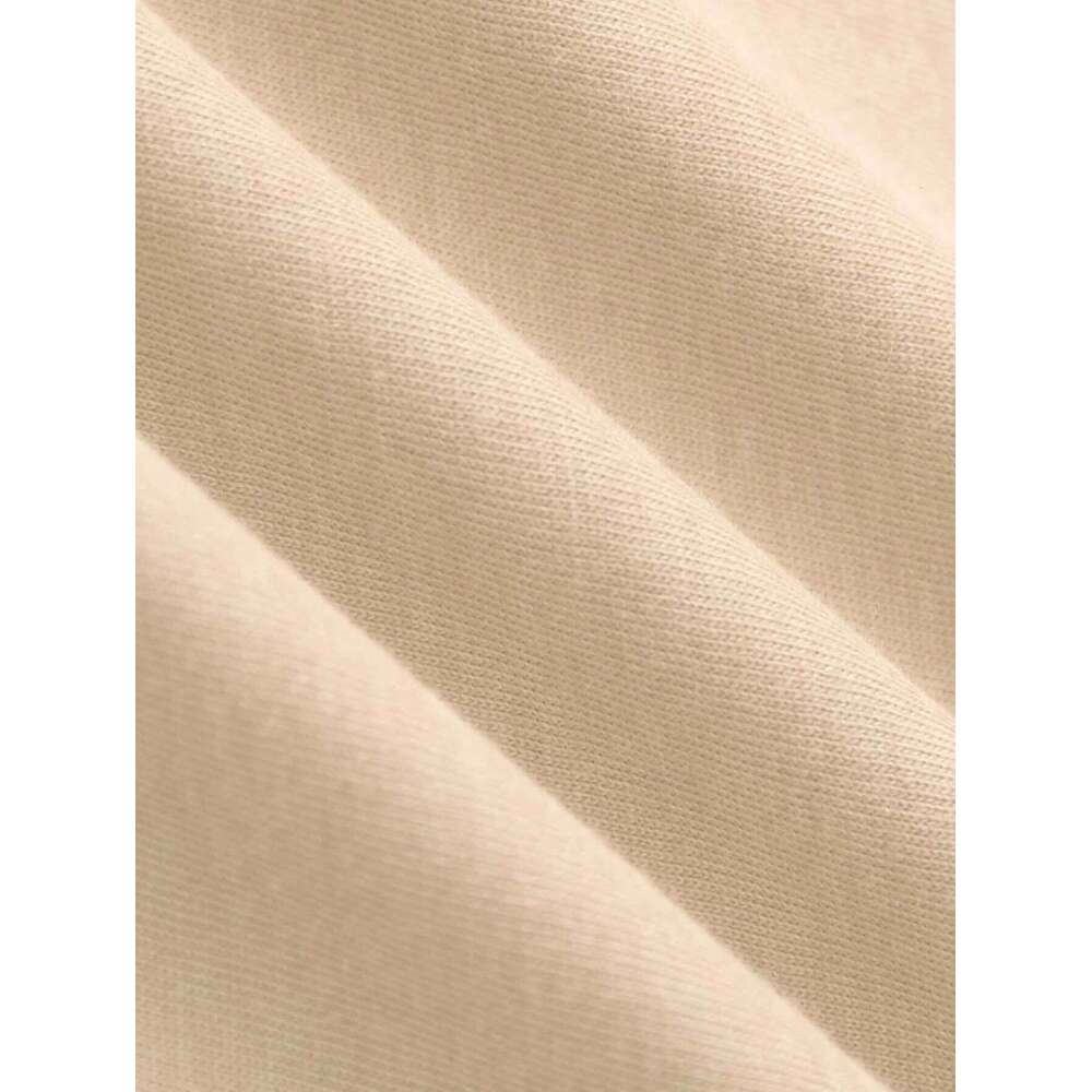 Women's casual crew collar T-shirt with monogram print, short sleeve knit top, polyester and spandex mix, summer XJ260306 XJ260306