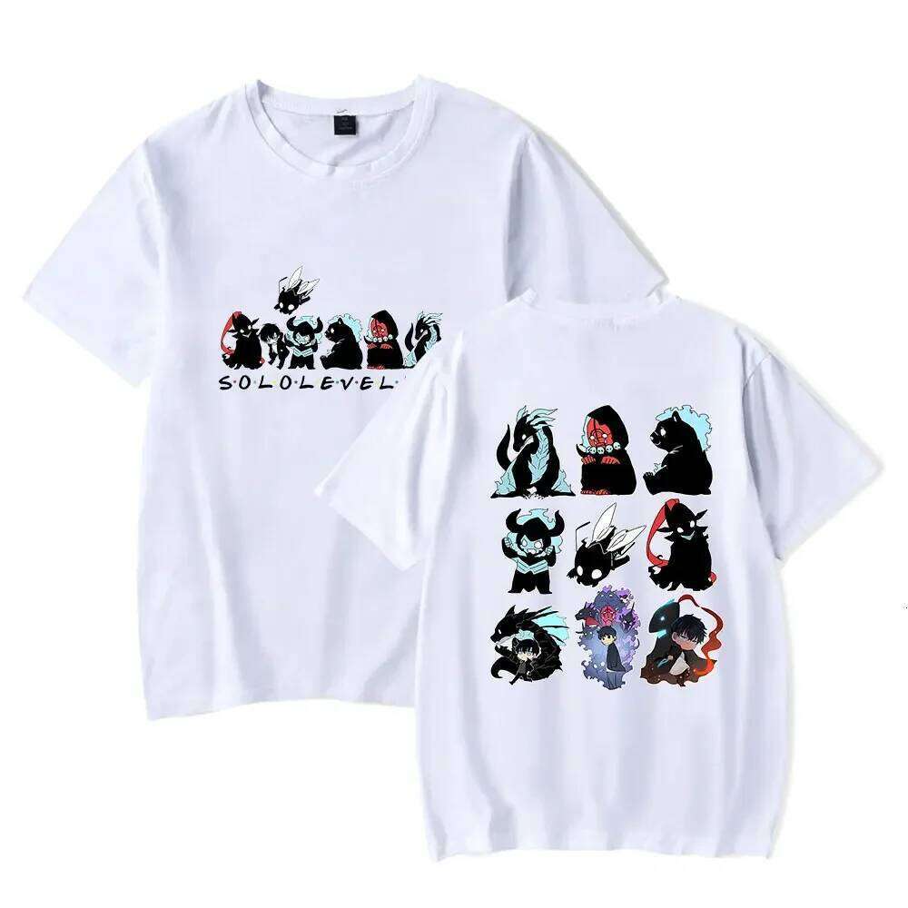 Solo Leveling Tee Merch T-shirts Cosplay Women Men Fashion Casual Crewneck Short Sleeve Streetwear T-shirt Gift Clothing New XJ260306 XJ260306