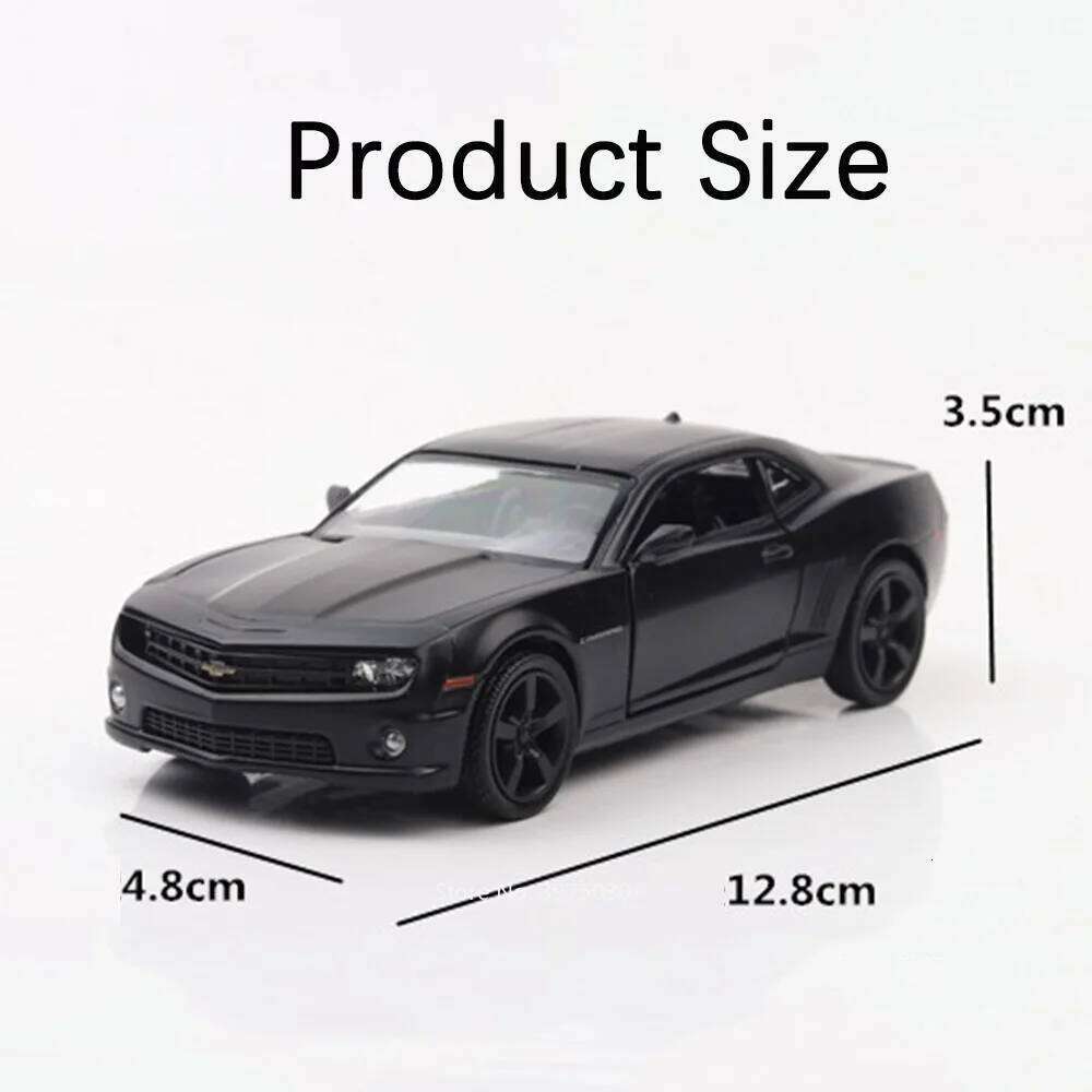 1:36 Chevrolet Camaro Toys Cars Alloy Diecast Model Wheel Pull Back Rubber Tires Vehicle 2 Doors Opened Car Boy Decoration Gifts Z260307