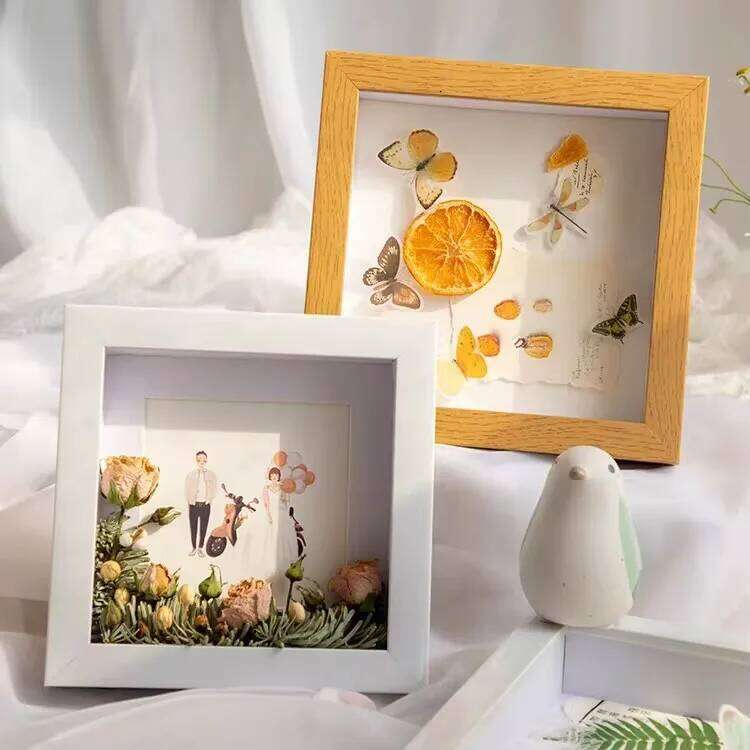 Shadow Box Depth 3cm Wooden For Displaying Three-Dimensional Works Nordic DIY Wood Picture Frame Photo Decor H260306
