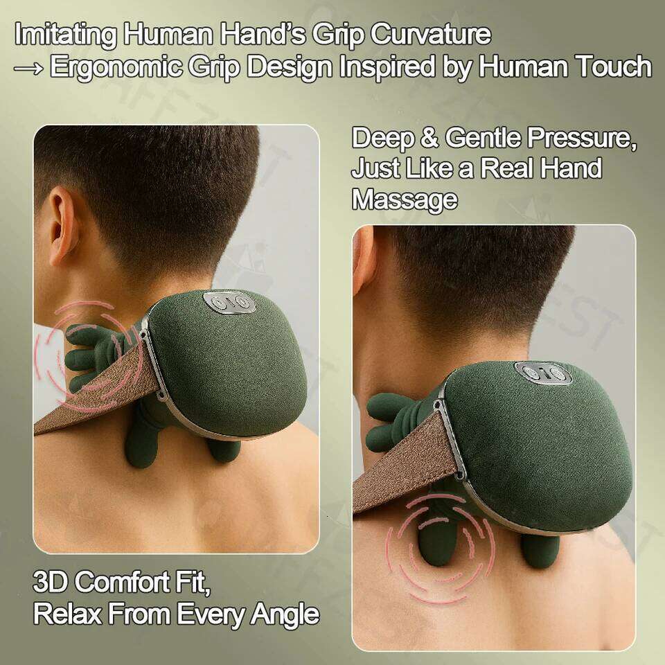 Bionic Finger Pressure Back and Shoulder Massager Electric Kneading Neck Deep Massage Muscle Relax 26Y0307