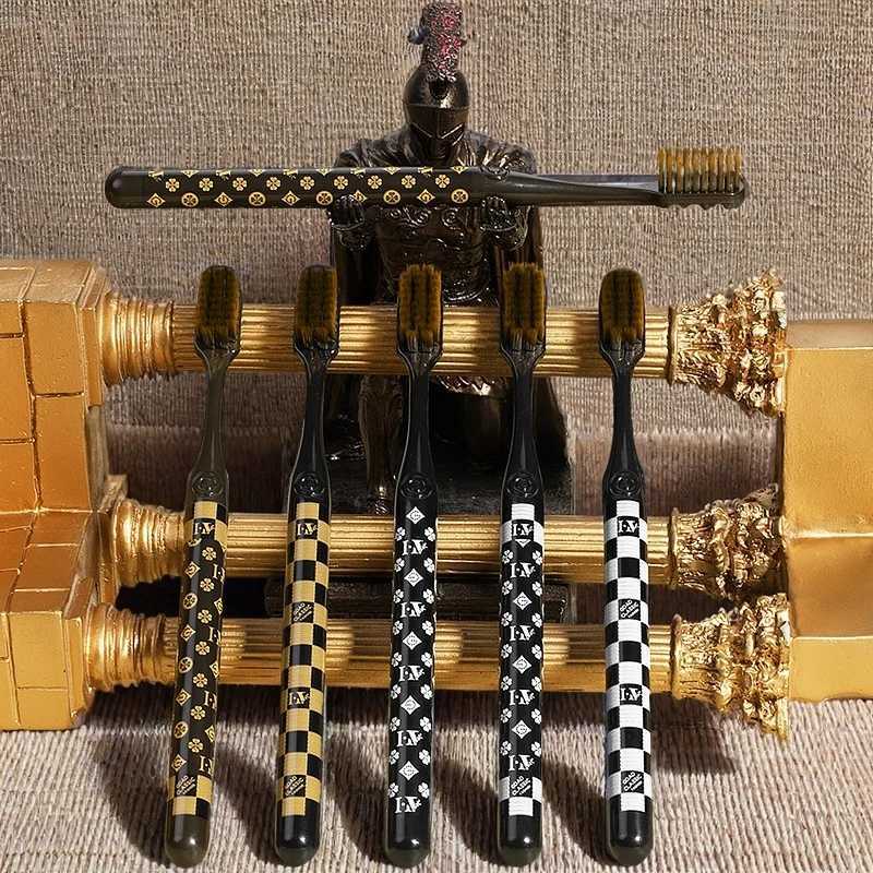 Luxury Mixed Color Toothbrush 6-Pack Soft Bristle Oral Care for Adults Daily Home CleaningT260307