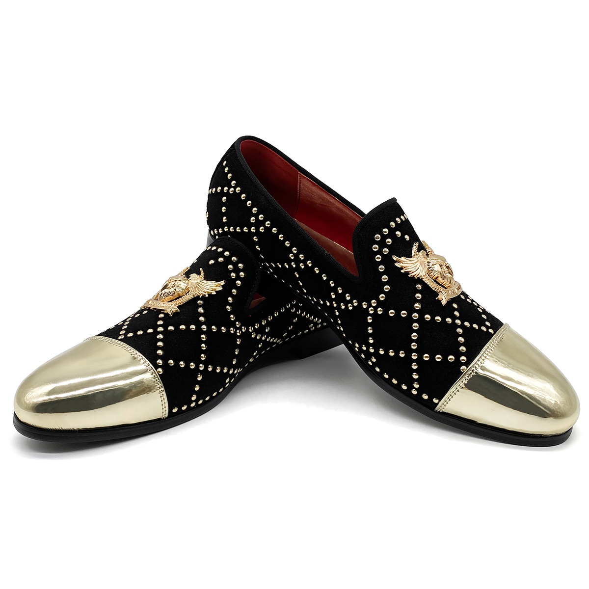 Top quality Designer dress shoes for men and women Luxury Rivet loafers suede Genuine leather casual loafers flats office shoes