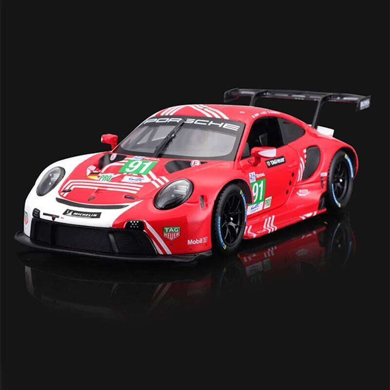 Bburago 1:24 Alloy car model Porsche 911 RSR LM 2020 Weissach alloy racing Vehicle Diecast Car Model Toy Collection Gift Z260306