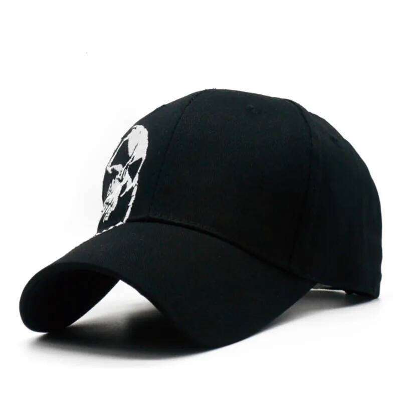 Embroidered Skull For Men Cotton Sports Baseball Caps Fashion Black Pattern Women Snapback Army Male Cap Hip Hop Bone Y260304