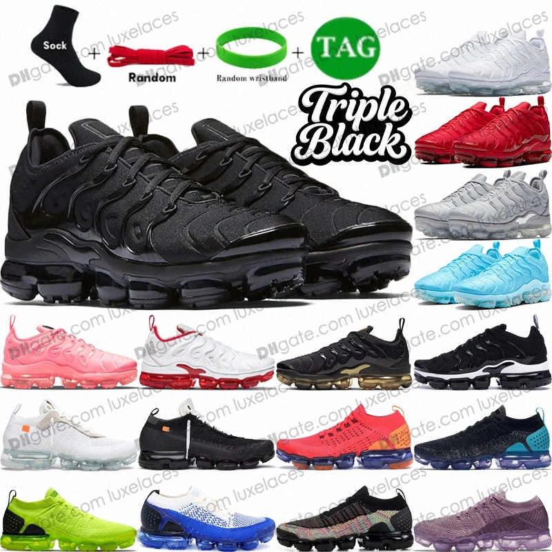 Tn Plus Running Shoes Mens Womens Sneakers Triple White Black Cherrys Re Knicks University Blue Game Royal Obsidian Walking Oudoor Sports Trainers