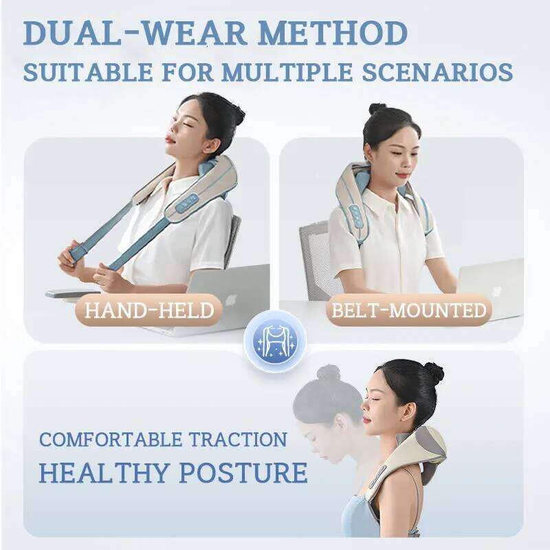 Haier Wireless Back And Shoulder Knead ing Massage Shawl Neck Cervical Relaxing Trapezius Massager 26Y0307