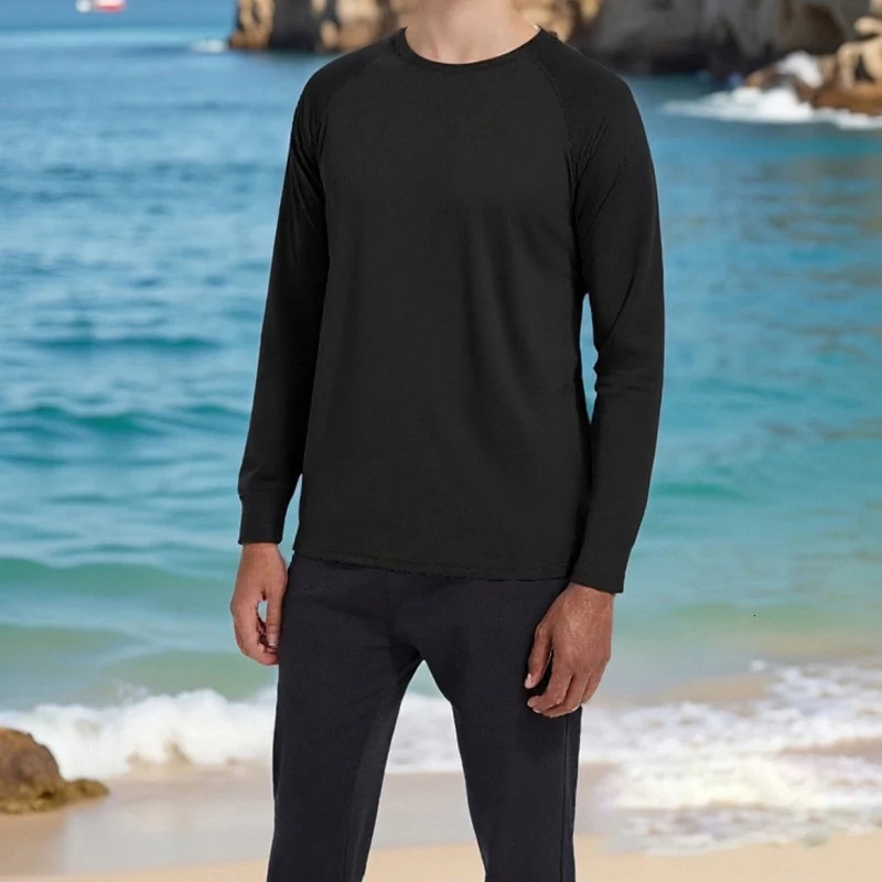 Men s Performance Long Sleeve Tshirts with UPF 50 Sun Protection for Outdoor Activities like Hiking Running and Workouts 260302