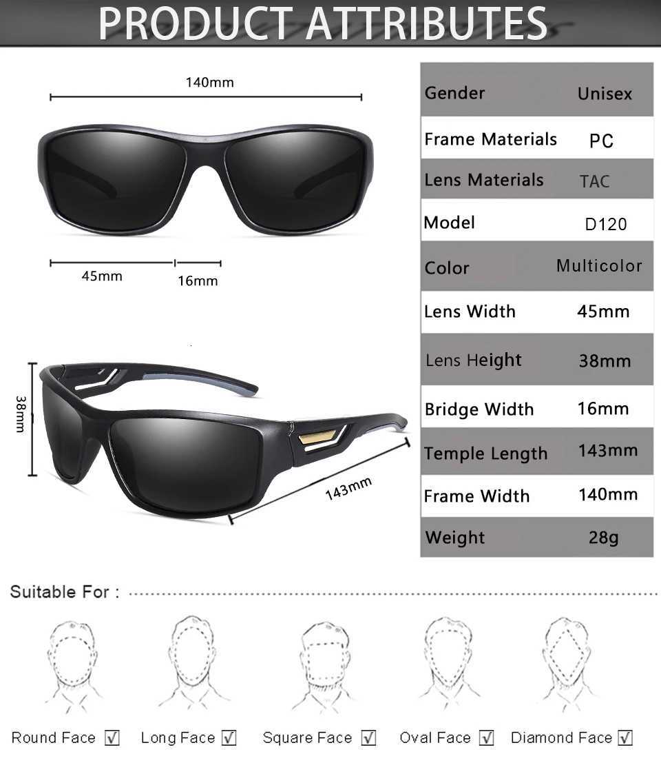 LOISRUBY Camouflage Polarized Cycling Driving Sunglasses Outdoor Tacakle Protection Sports Fishing Running Goggles S260304