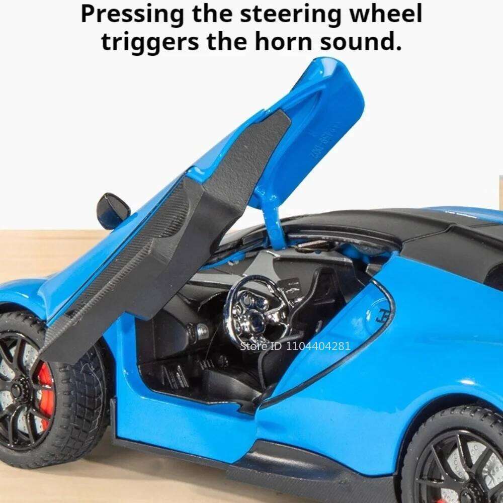 1:24 Tourbillon Senna Diecast Alloy Toys Miniature Sports Cars Models Sound Light Pull Back Doors Opened Vehices Christmas Gifts Z260307