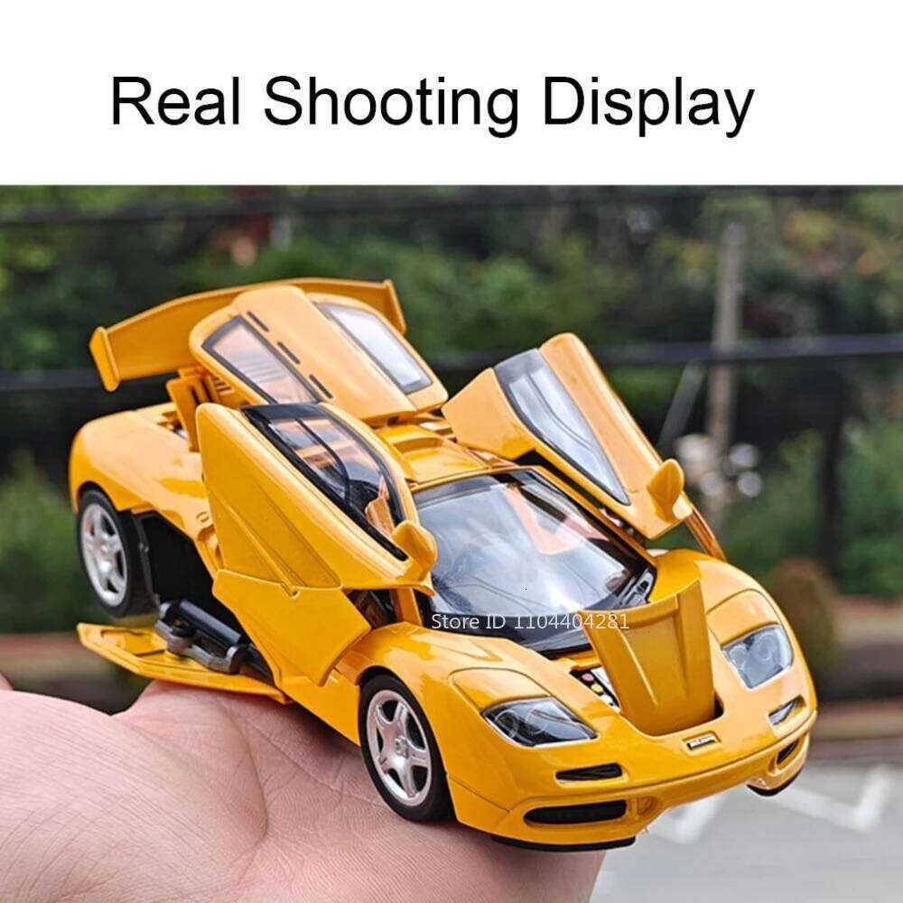 1:32 F1 765LT Car Toys Models Alloy Diecast Sports Cars Sound Light Pull Back Doors Opened Miniature Vehices Kids Birthday Gifts Z260306