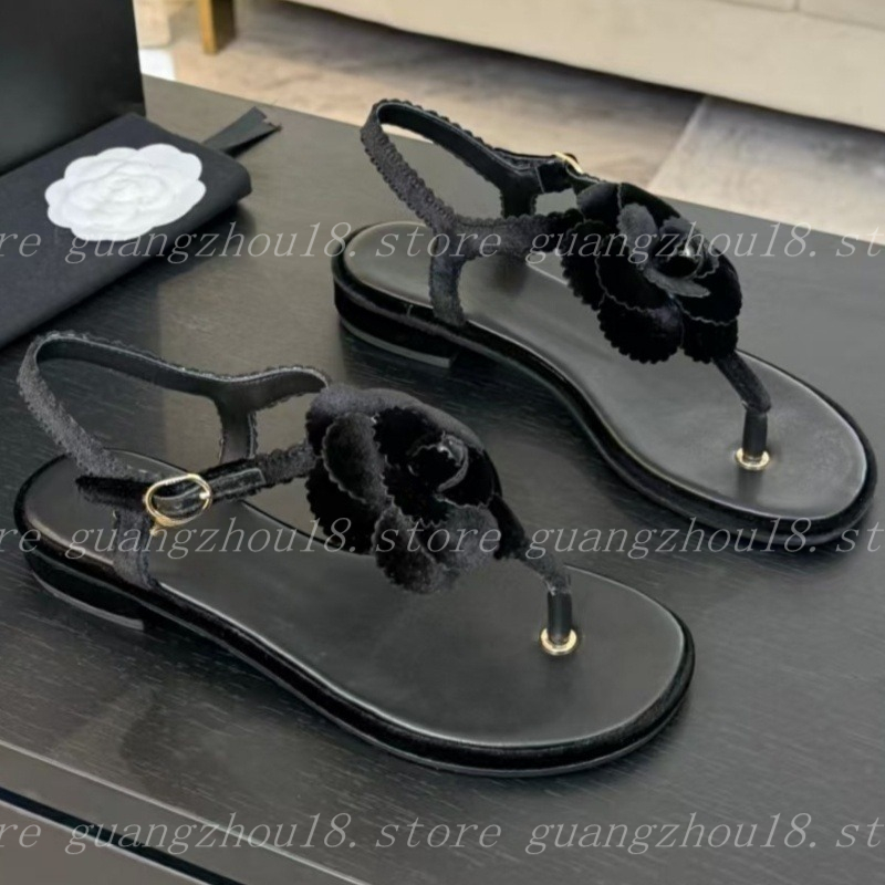 (go off picture not the description) 10A Premium Designer Sandals Flat Bottom Beach Style Flip-flops Slippers Fashion Holiday Shoes 35067