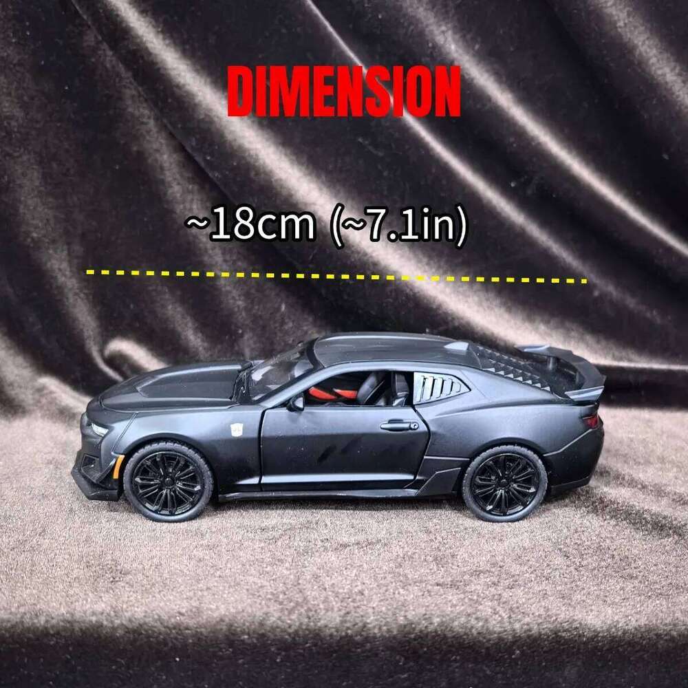 Limited 1:24 Scale Chevrolet Camaro Car Model, Luxury Vehicle Miniature Replica Figure Kid Xmas Gift Toy Z260306