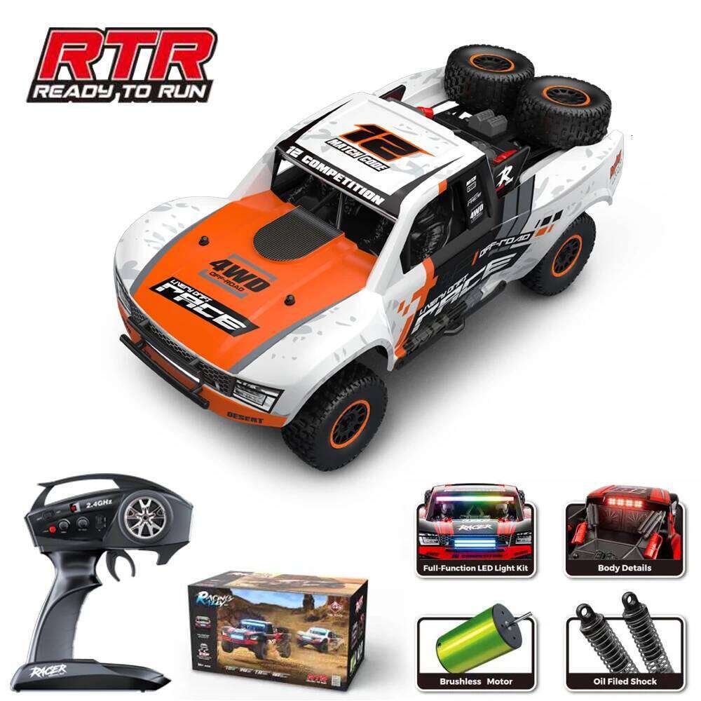 HB R1201 1/12 Full Scale 4WD Brushless Short Card High Speed 2.4G Remote Control Car Boy Toy RC Model for Chlidren Gifts C260306