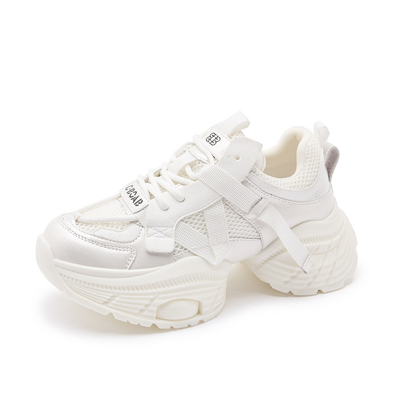 2026 New Women's Chunky Dad Sneakers, Thick Sole Height Increasing Lightweight Casual Shoes, Fashion Comfortable Platform Sport Shoes