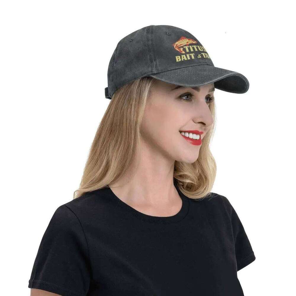 Pure Color Dad Hats Titus Bait And Tackle Women's Hat Sun Visor Baseball Caps Fishing Peaked Cap Y260304