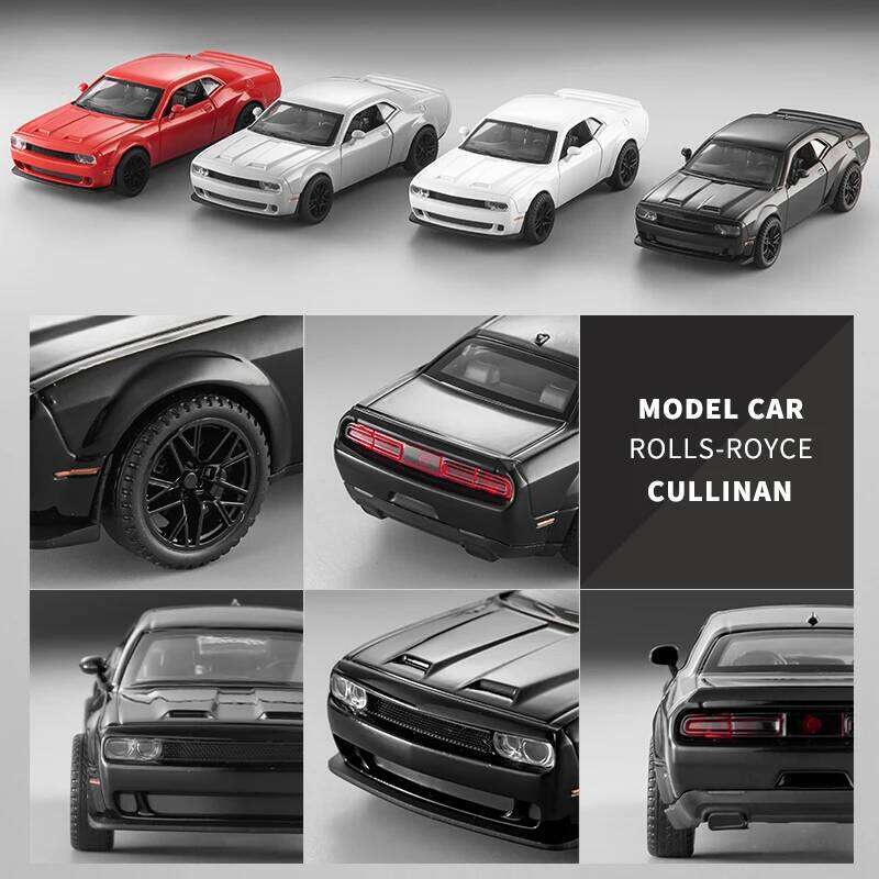 High quality exquisite 1:32 Die-cast Metal simulation Dodge Hellcat Alloy model car sound & light boys' toy gift Collectibles Z260306