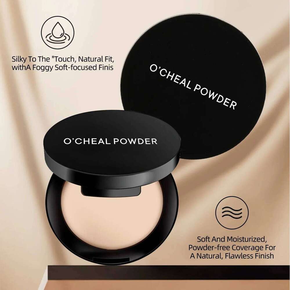 3 Colors Matte Concealer Pressed Powder Oil Control Smoothing Finishing Long-Lasting Natural Coverage Portable for Women Girl 26L0306