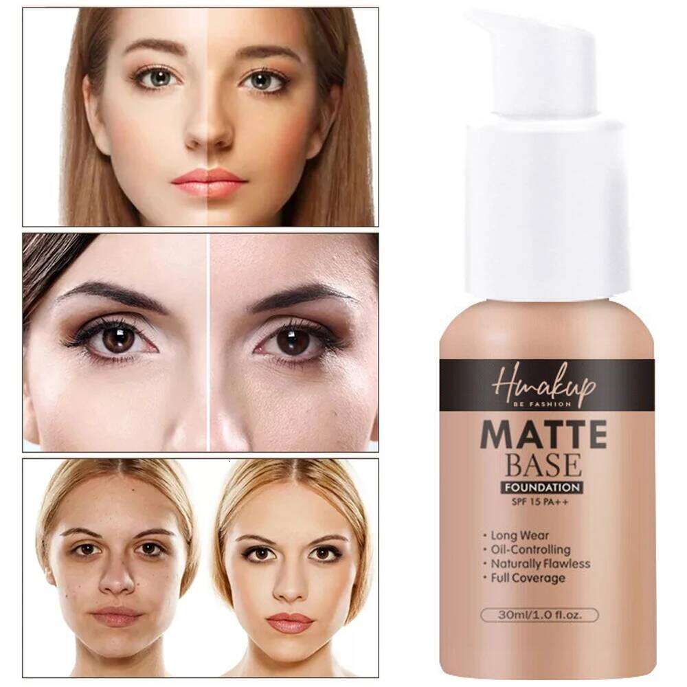 30ml SEPORA 6 Colors Matte Liquid Foundation Oil Control Waterproof Full Coverage Facial Natural Concealer Base Makeup Cosmetics 26L0306