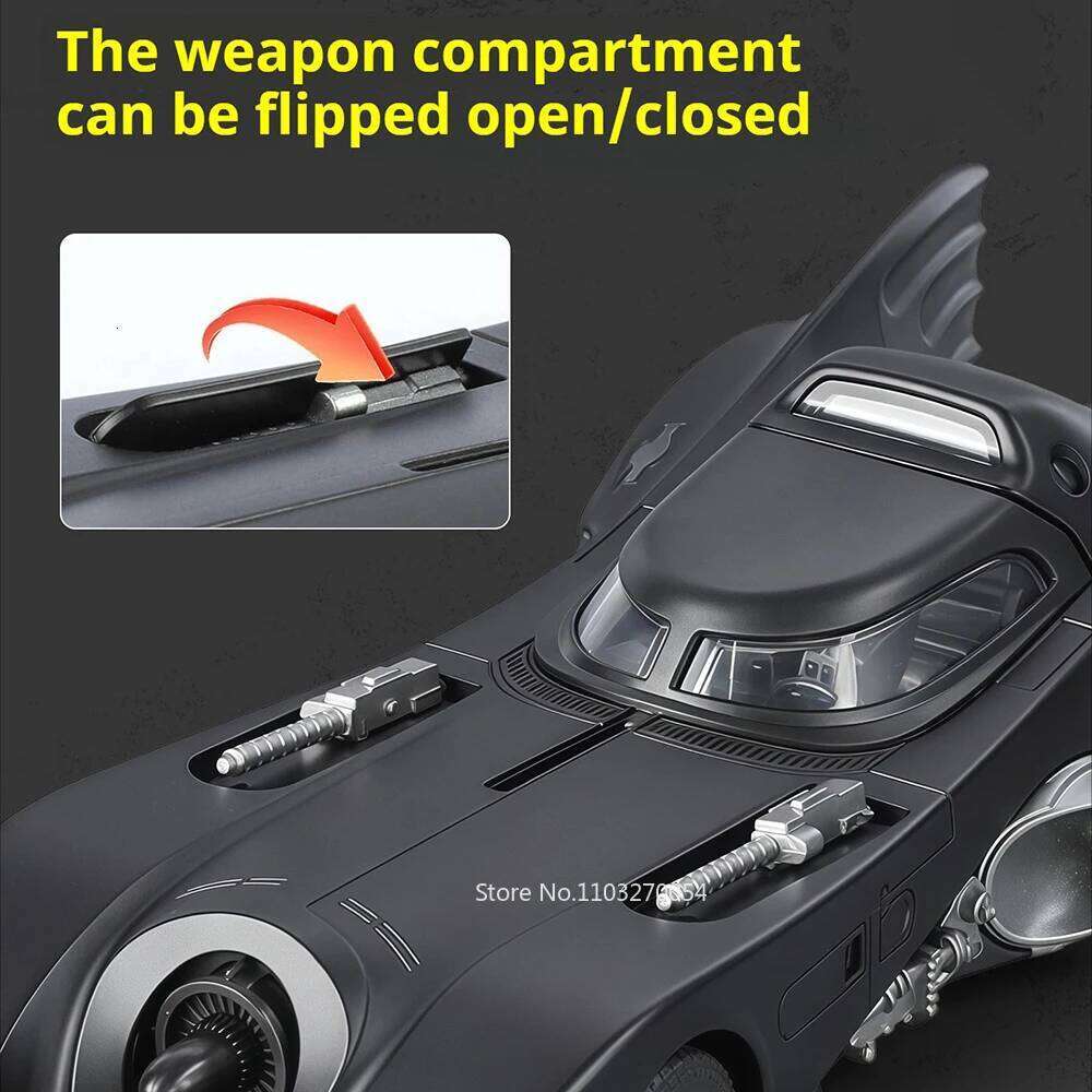 1:32 Batmobile Pagani Huayra BC Miniature Model Diecast Alloy Car Toys Sound Light Pull Back Doors Opened Vehices Christmas Gift Z260306