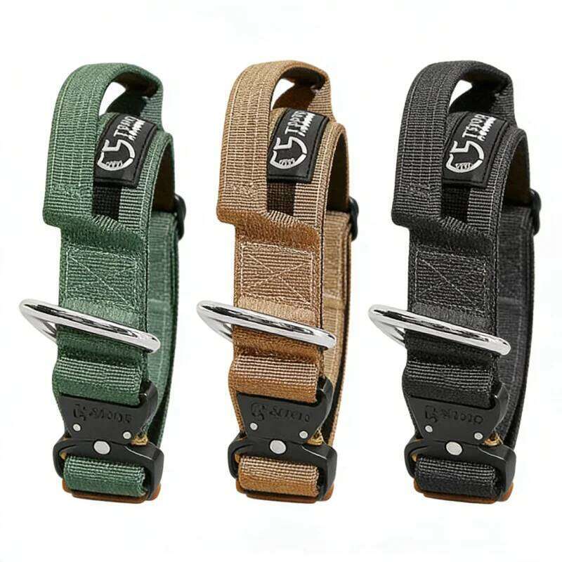 2026 New Heavy Duty Dog Leash Set For Medium Large Dogs Anti-Pull Explosion-Proof Tactical Pet Training Collar Bamubi