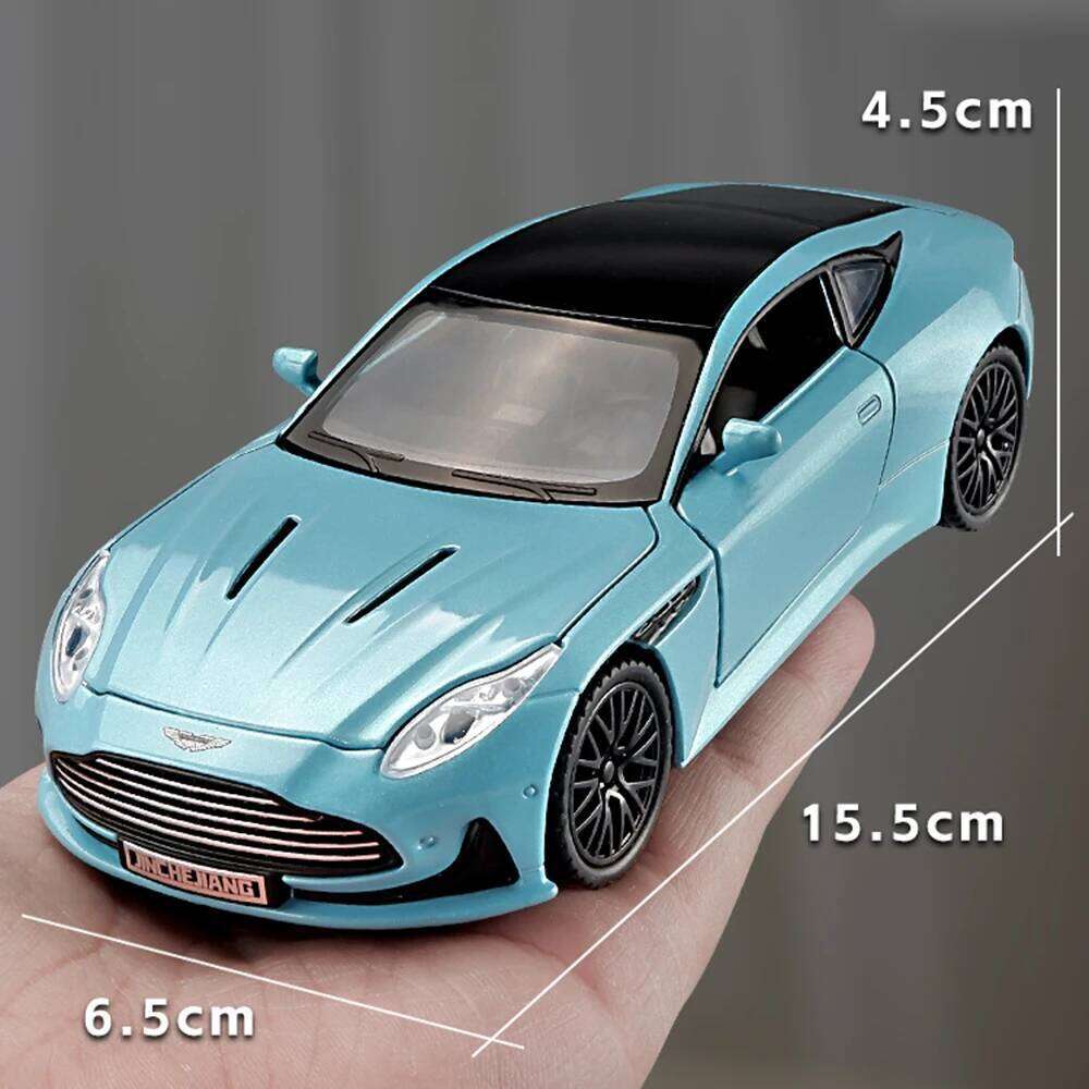 1:32 DB12 Vulcan Alloy Sports Car Model Diecast Metal Vehice with Sound Light Pull Back Miniature Models Collecting Hobbies Gift Z260306