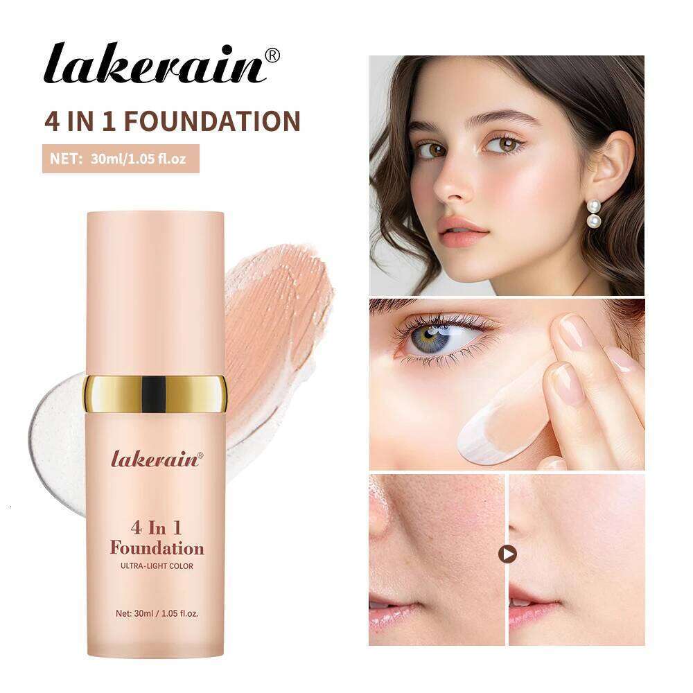 Color Changing Foundation 4 In 1 Moisturizer Longwearing Waterproof Concealer Even Skin Toning Sunscreen Spf 30 Whitening Makeup 26L0306