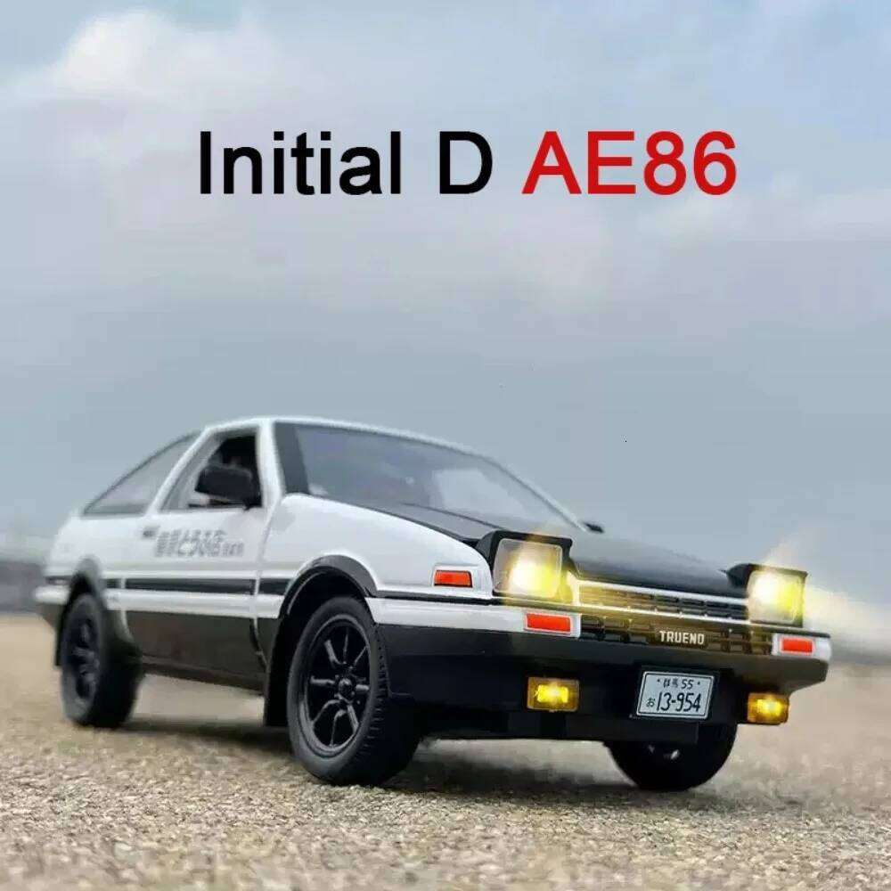 1:20 Initial D AE86 Rolls-Royce Cullinan Alloy Models Toys Diecast Cars Sound Light Pull Back Doors Opened Vehices Kids Birthday Z260306