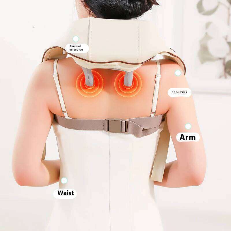 Pain Relief Kneading Massage Shawl Valentine's Day Gift Electric Neck Shoulder Massager with Heat Deep Tissue Relaxation Device 26Y0307