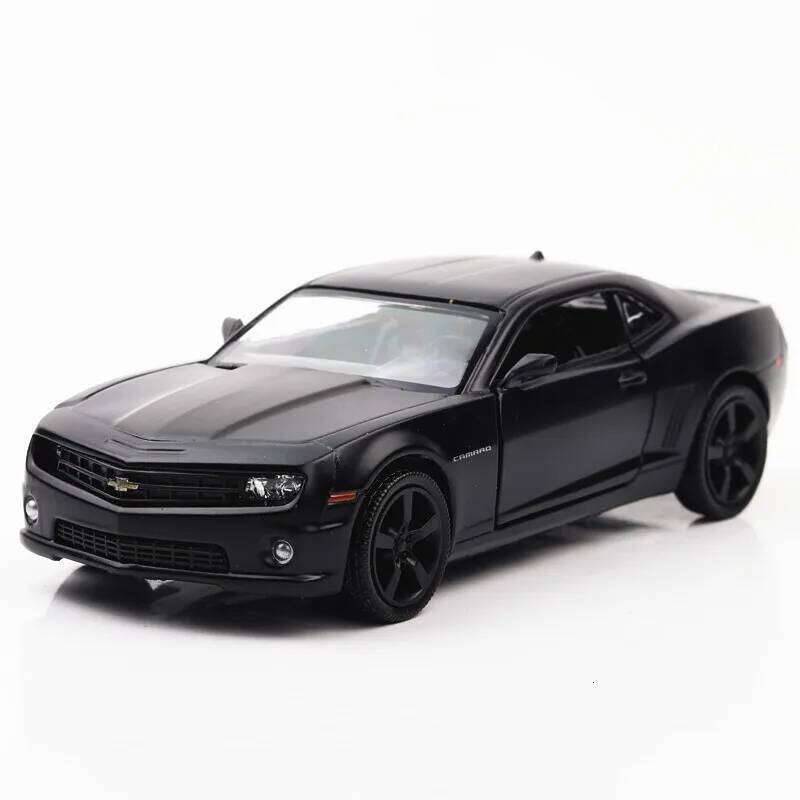 1:36 Chevrolet Camaro Toys Cars Alloy Diecast Model Wheel Pull Back Rubber Tires Vehicle 2 Doors Opened Car Boy Decoration Gifts Z260307