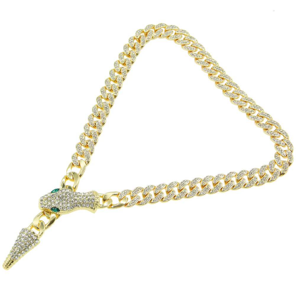 Non Tarnished Fashion White Gold Hip Hop Iced Out Moissanite Hip Hop Jewelry Cuban Chain Necklace for Men