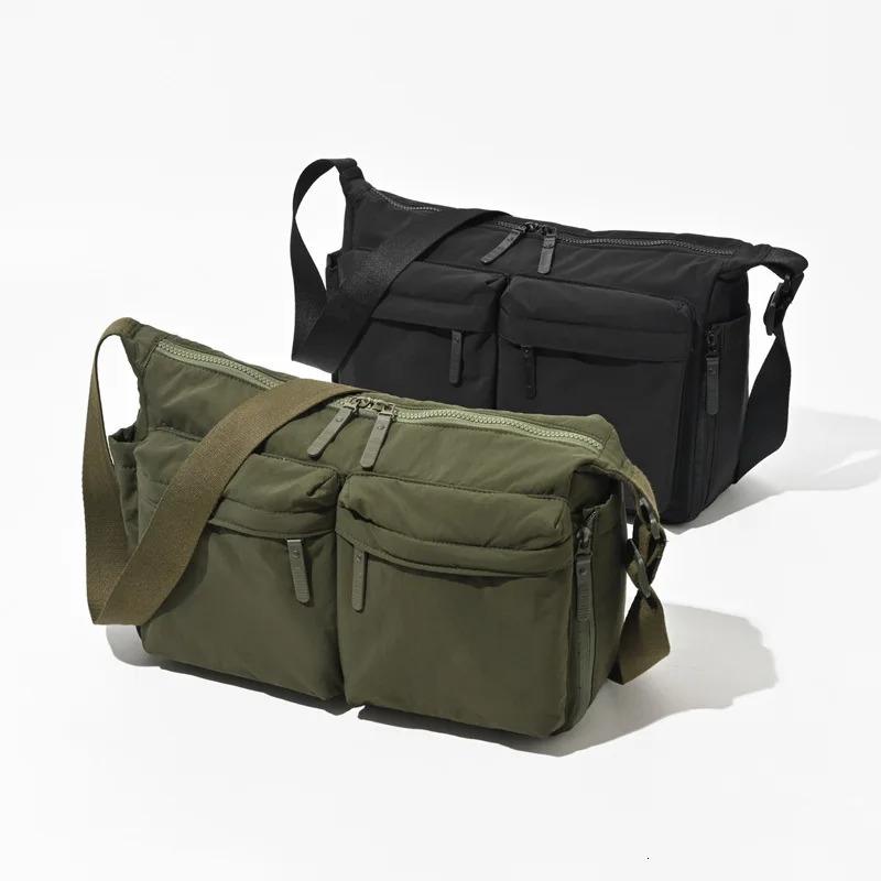 Unisex Nylon Tote Bag Lightweight WaterResistant Shoulder Bag with MultiPockets Spacious Capacity for Daily UseTravelWork 260306