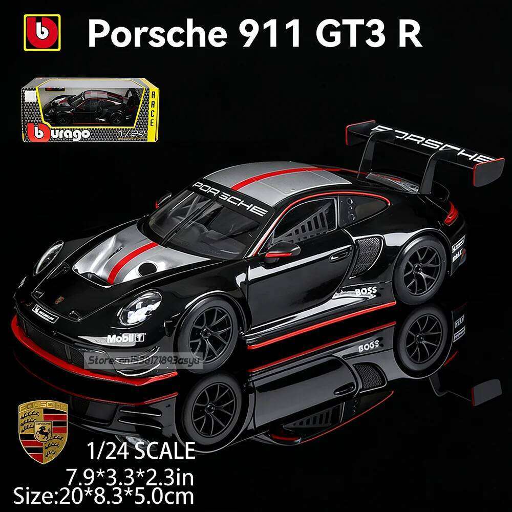 Bburago 1:24 2024 Porsche 963 RSR LM 2020 Cayenne Alloy Luxury Vehicle Diecast Car Model Toy Collection Gift Birthday Present Z260306