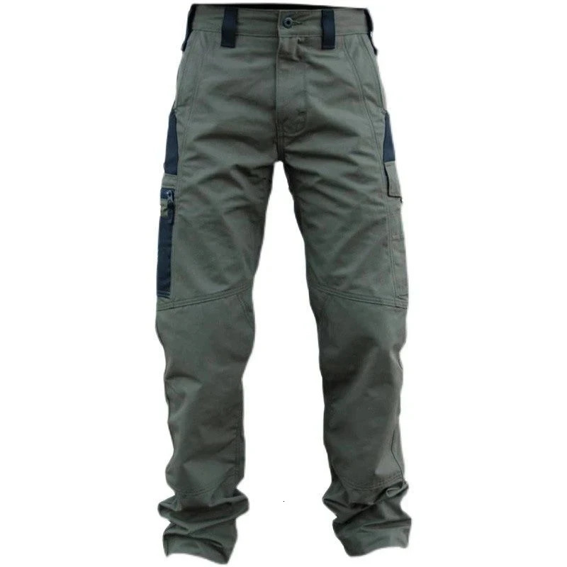 Wear Resistant Work Pant Man Multi-pocket Straight Cargo Trousers Outdoor Jogging Tactical Pants Spring Autumn Casual Trousers 260304