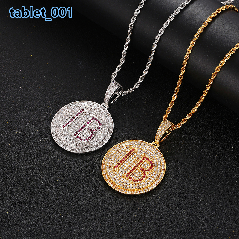 Hip-hop Mens Coin Moissanite Waterproof Luxury 18K Gold-plated Exquisite Jewelry 2026 Rapper 18K Gold-plated Necklace Wholesale