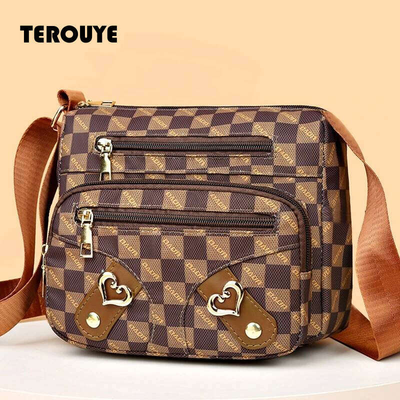 New Style Women's - Casual Shoulder Bag Made Of PU Leather With Patchwork Design Adjustable Strap Stylish And Simple Style TEROUYE