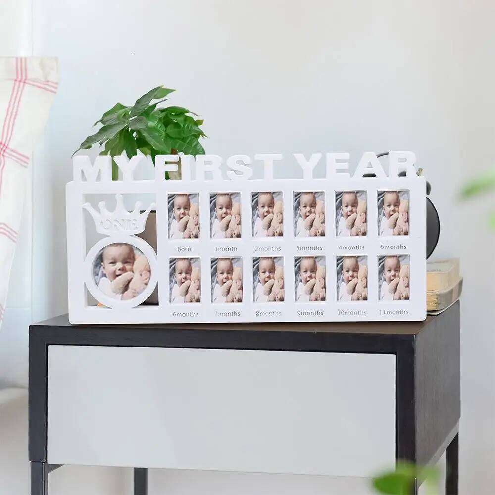 0-12 Months Pictures Photo Frame Souvenirs Kids Growing Memory Capture Every Precious Moment of Your Baby's Gifts H260306