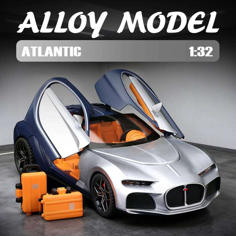 1:32 Alloy Atlantic 720S Toy Diecast Models Cars Wheel Pull Back Miniature Sports Car Doors Opened Vehicles for Festival Gifts Z260307