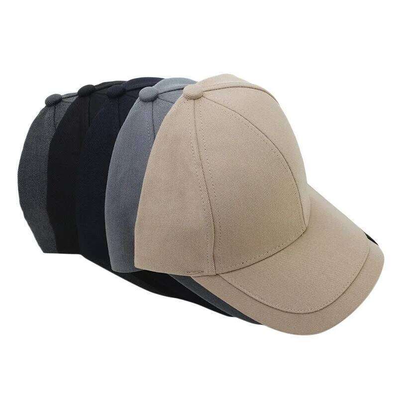High Quality Solid Baseball Caps for Outdoor Cotton Cap Bone Men Trucker Hats Y260304