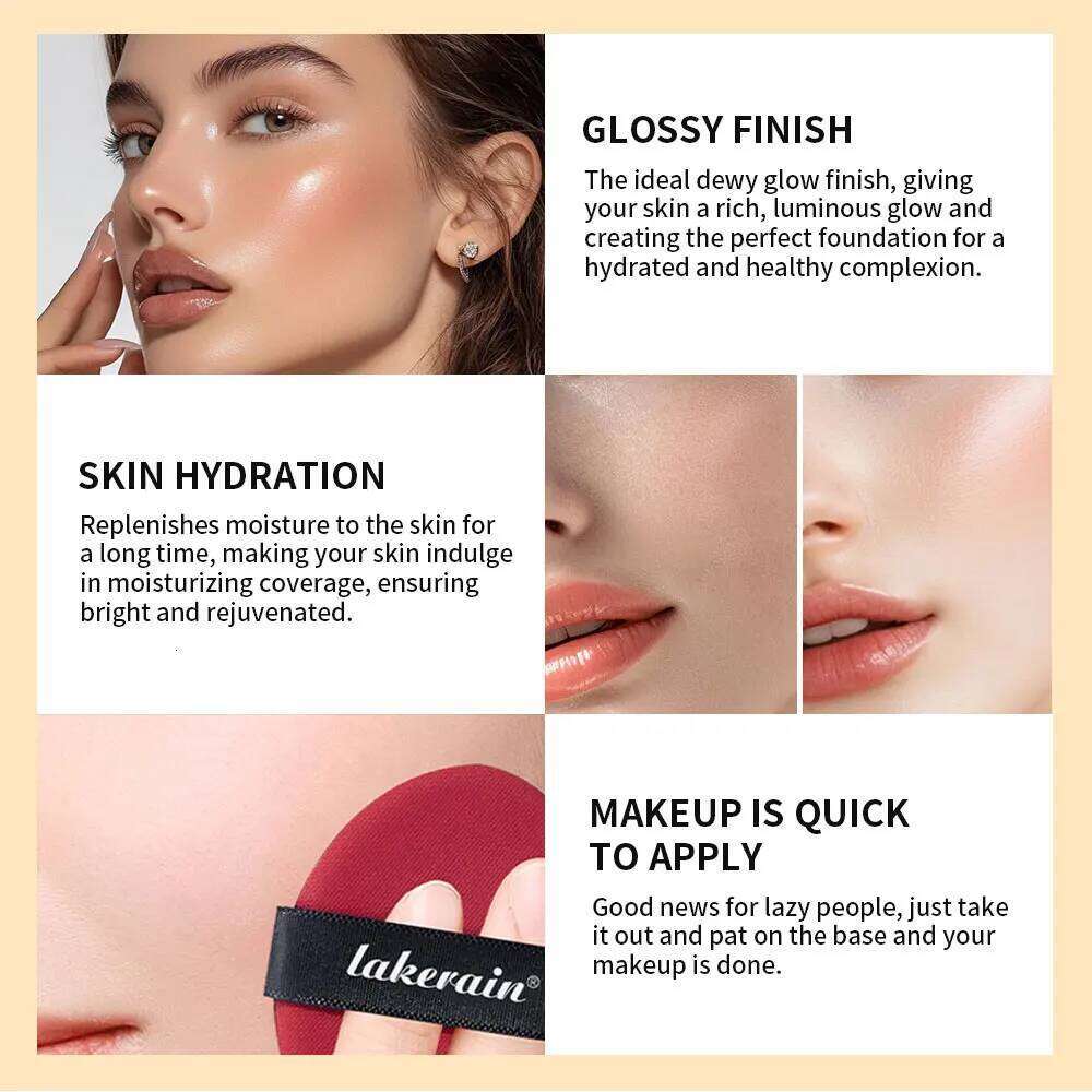 NEW Glow CC Cushion Waterproof Long-lasting Brighten Foundation Cream Women Base Makeup Face Korean Cosmetics 26L0306