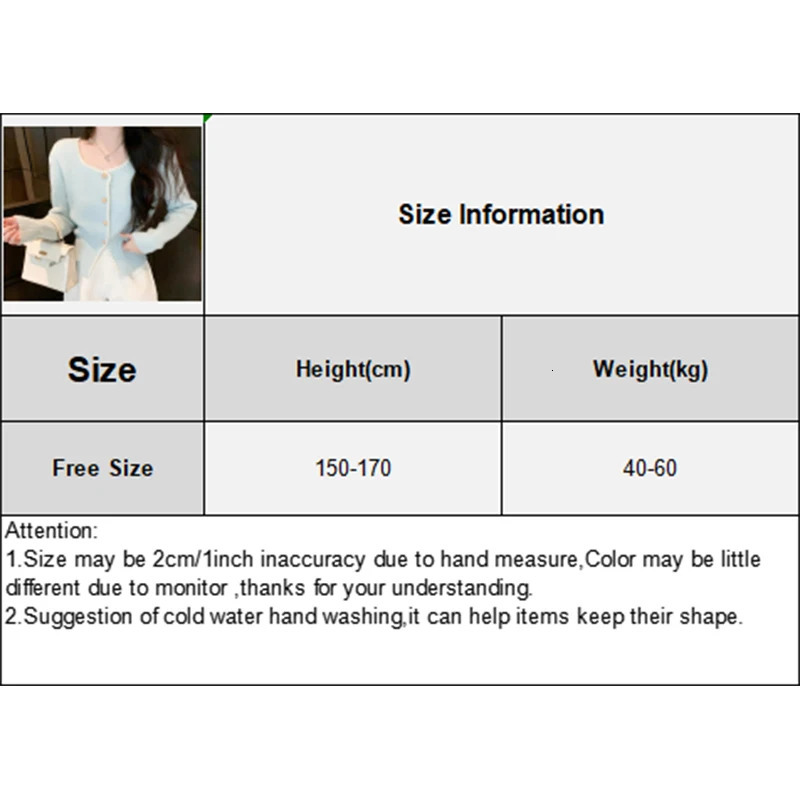 Womens French Fashion Square Neck Singlebreasted Slim Knitted Sweater Cardigan 260306