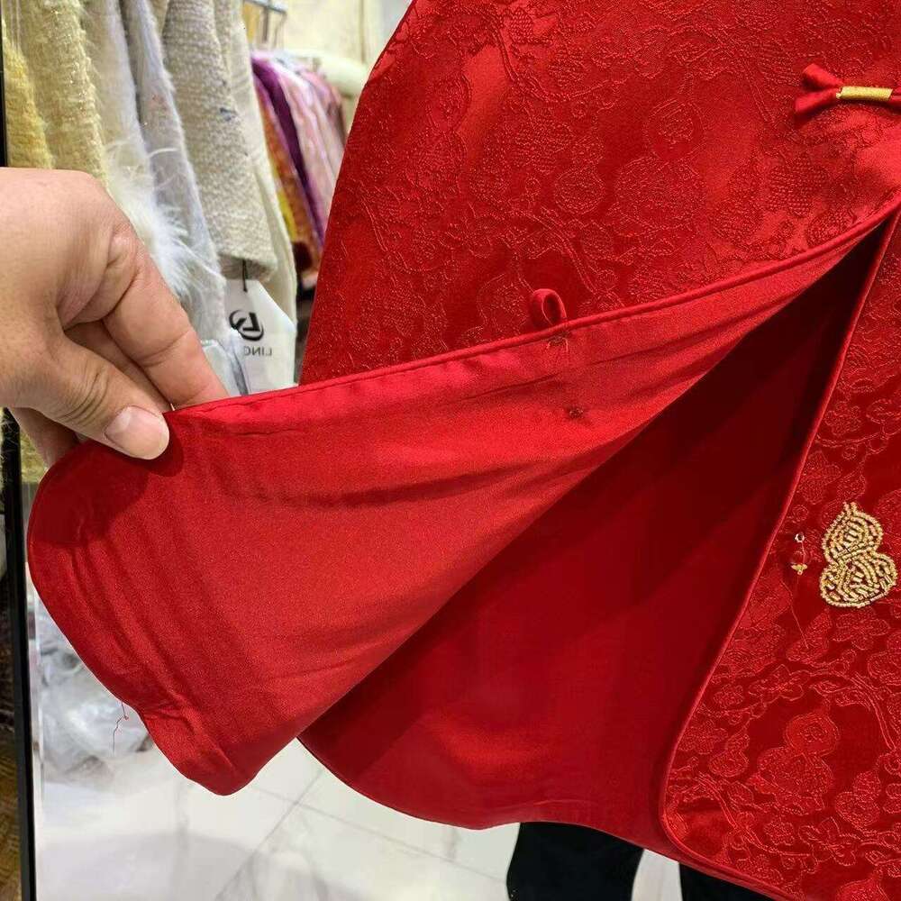 Mardi Hefxessdr Big Red Small Gourd Vest New Faion Slimming National Women's Topwear Chinese style