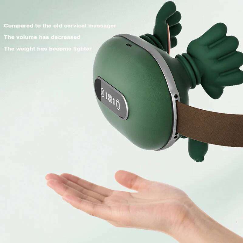 Brushless motor liquid display biomimetic massage neck massager with 3 strength and 2 levels of hot compress 26Y0307