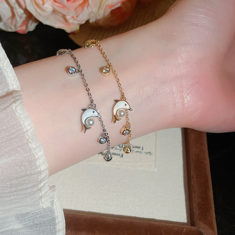 Exquisite Star-Moon Romantic Pearl Heart-Shaped Stone Bracelet for Girls, Ins-style Niche Personalized Design, Friendship Jewelry