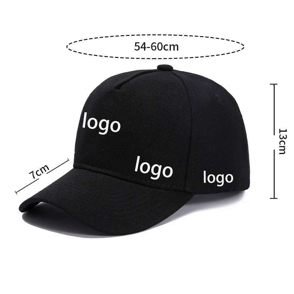 5 Panel Solid Color Basball Cap Women Custom Logo Men Casual Sports Hat Adjustable Hip Hop Snapback Golf Dad Hats Y260304